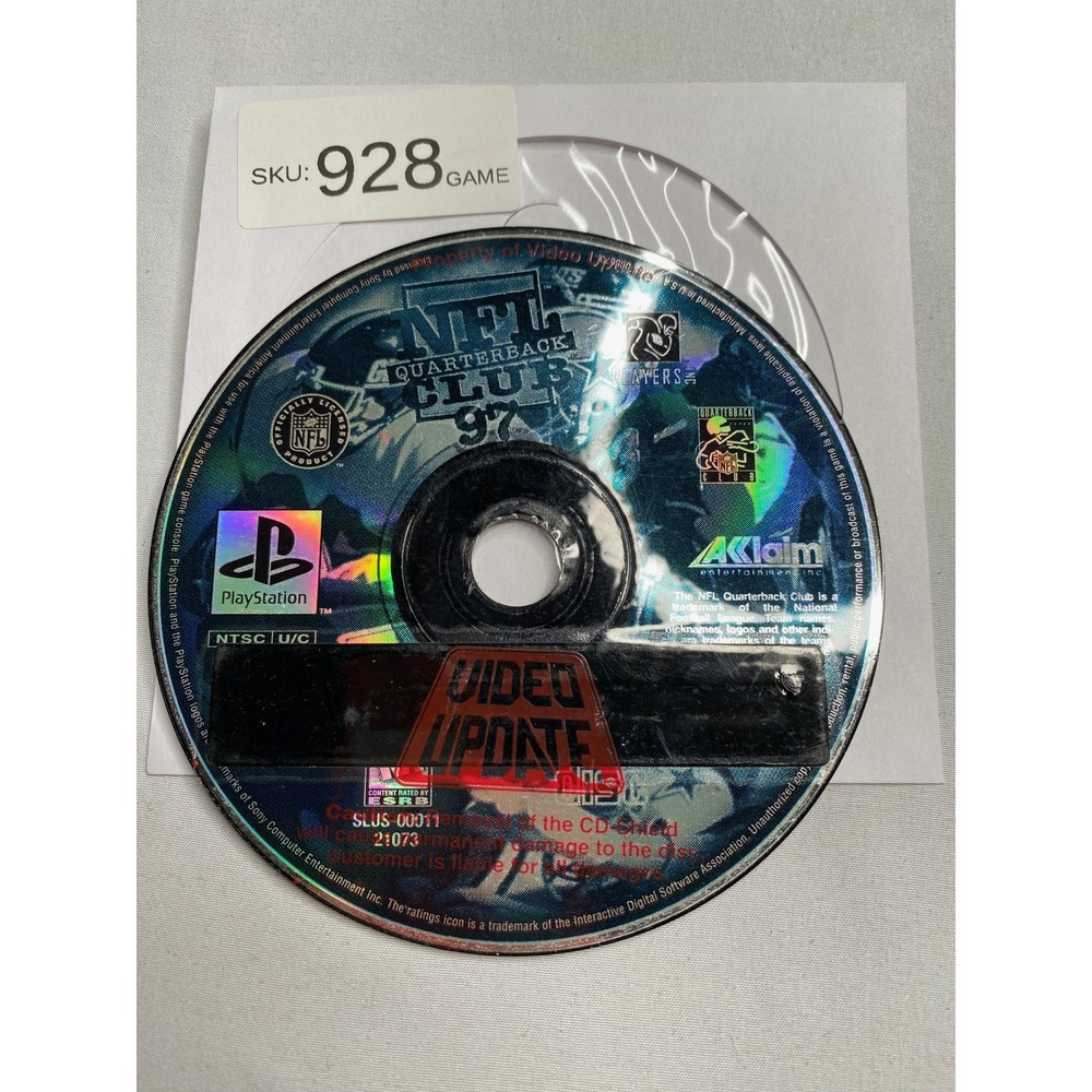 NFL Quarterback Club 97 Sony PlayStation PS1